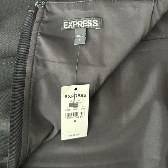 NWT -Express Black FULL Zip Pencil Skirt – Size 8 | - Picture 6 of 8